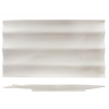 Flat rectangular source with porcelain waves ATLANTIC 38x21.5 cm. Rosenhaus 01010306 (6 units)