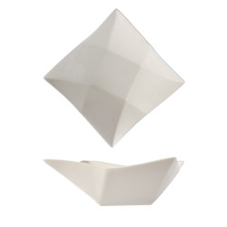 Plato hondo cuadrado porcelana Blanco Atlantic Diamante 21.5 cm. ROSENHAUS 01010321 (6 unidades)
