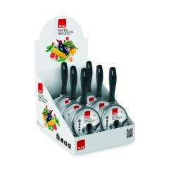 6 unidades de IBILI 666214 CAZO + TAPA CRISTAL INDUKTION 14 CM