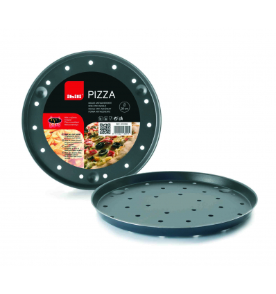 6 unidades de IBILI 331228 MOLDE PIZZA CRISPY BLU 28 CMS.