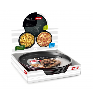 6 unidades de IBILI 356128 MOLDE PIZZA CRISPY VENUS 28 CMS.