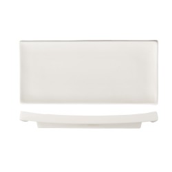 Fuente rectangular llana gruesa porcelana Blanco Atlantic Grueso 24x11cm. ROSENHAUS 01010329 (6 unidades)