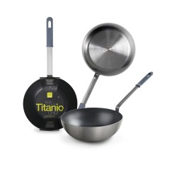 4 unidades de IBILI 490230 WOK TITANIO CHEF 30 CM