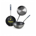 4 unidades de IBILI 490230 WOK TITANIO CHEF 30 CM