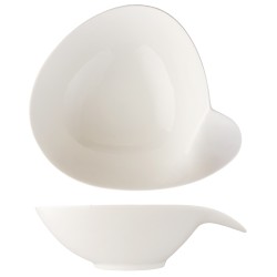 Ensaladera con asa porcelana Blanco Atlantic 23 cm. ROSENHAUS 01010337 (6 unidades)