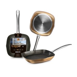 6 unidades de IBILI 495228 GRILL NATURA COPPER 28X28 CM