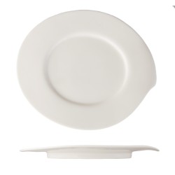Plato oval llano porcelana Blanco Atlantic Oval 18,5 cm. ROSENHAUS 01010355 (6 unidades)