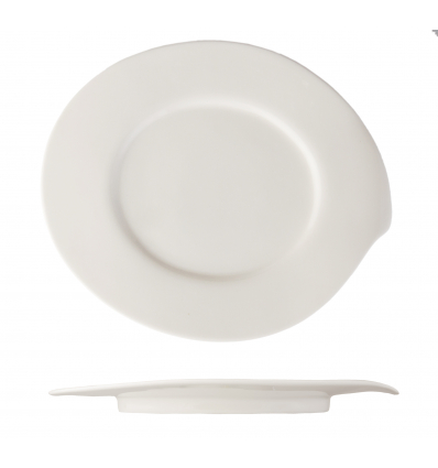 Plato oval llano porcelana Blanco Atlantic Oval 18,5 cm. ROSENHAUS 01010355 (6 unidades)