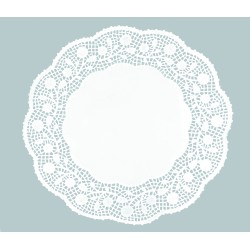 Blonda Redonda Blanca Ø 12 cm - Juego de 12 Unidades de IBILI