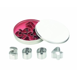 6 unidades de IBILI 702500 CORTAPASTAS ESTAÑADO LETRAS