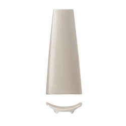 Plato abanico porcelana Blanco Atlantic 25 cm. ROSENHAUS 01010384 (6 unidades)