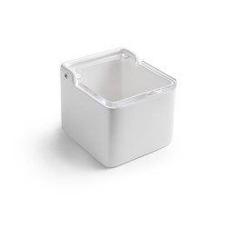 6 unidades de IBILI 714850 SALERO CUADRADO TAPA ACRILICA 11X11 CM