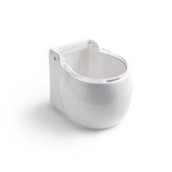 6 unidades de IBILI 714855 SALERO REDONDO TAPA ACRILICA 10X12 CM