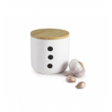 4 unidades de IBILI 715110 TARRO PARA AJOS CERAMIC+BAMBOO