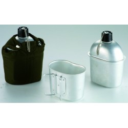 6 unidades de IBILI 720500 CANTIMPLORA ALUMINIO ARMY  1 LT.