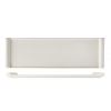 Bandeja rectangular alargada porcelana Blanco 40x13 cm Atlantic. ROSENHAUS 01010396 (6 unidades)