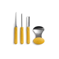 6 unidades de IBILI 721700 SET 4 UTENSILIOS PARA DECORAR CALABAZAS