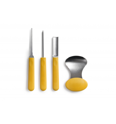 6 unidades de IBILI 721700 SET 4 UTENSILIOS PARA DECORAR CALABAZAS