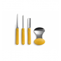 6 unidades de IBILI 721700 SET 4 UTENSILIOS PARA DECORAR CALABAZAS