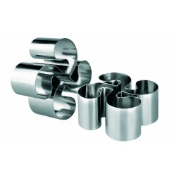 6 unidades de IBILI 722310 ARO EMPLATAR LAUBURU INOX 10x4,50 CMS.