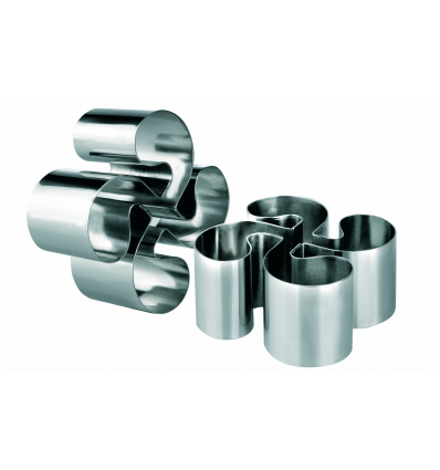 6 unidades de IBILI 722310 ARO EMPLATAR LAUBURU INOX 10x4,50 CMS.