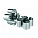 6 unidades de IBILI 722310 ARO EMPLATAR LAUBURU INOX 10x4,50 CMS.