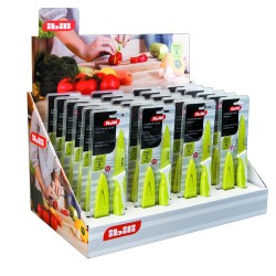 24 unidades de IBILI 727608 CUCHILLO DE COCINA ANTIAD.VERDE 8,50 CM