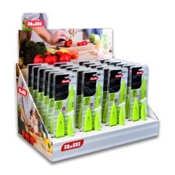 6 unidades de IBILI 727612 CUCHILLO DE COCINA ANTIAD.VERDE 12 CM