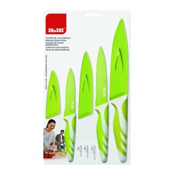 6 unidades de IBILI 727650 CUCHILLO DE COCINA VERDE 8,5+12,5+15