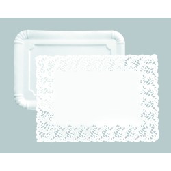 Juego de 5 Bandejas 34x26 + 5 Blondas 30x39 - Producto de Calidad