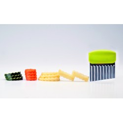 6 unidades de IBILI 729900 CORTADOR ONDULADO PARA VERDURAS