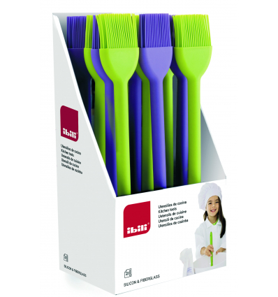PINCELES DE SILICONA FIBERGLASS 12 unidades de IBILI 732600