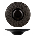 Hondo Dish Wing Porcelain Noir Shine Decoration Fleurs Atlantique Aile grande 25 cm. Rosenhaus 01010409 (6 unités)