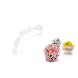 ENVOLTORIO CUPCAKE MARIPOSAS BLANCO (10UNDS) 12 unidades de IBILI 736002