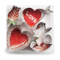 6 unidades de IBILI 736600 SET 7 CORTAPASTAS SAN VALENTIN ESTAÑADO