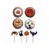 SET 96 CAPSULAS CUPCAKE+ 24 BANDERAS HALLOWEN ATAUD 12 unidades de IBILI 737000