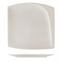 Plato llano cuadrado porcelana Blanco con relieve interior lateral Atlantic RIL 25,5 cm. ROSENHAUS 01010419 (6 unidades)