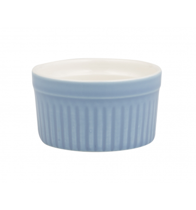 Ramequin Redondo Strié Porcelaine Atlantic Blue 8x4 cm. Rosenhaus 01010423 (10 unités)