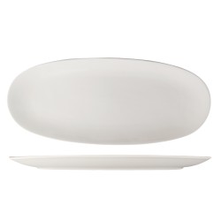 Fuente oval coupe porcelana Blanco Atlantic 53x22 cm. ROSENHAUS 01010428 (6 unidades)