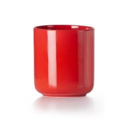 Porta-utensilios de porcelana en rojo de 12cm Ø - Compra Online