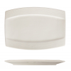 Plate plate rectangulaire semi-ovale Porcelana Blanco Atlantic 23 cm. Rosenhaus 01010435 (6 unités)