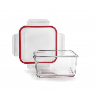 4 unidades de IBILI 754807 CONTENEDOR DE BOROSILICATO CUADR 750 ML