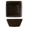 Bol mini cuadrado para salsas porcelana Negro Atlantic 7,5x7,5x4 cm. ROSENHAUS 01010454 (6 unidades)