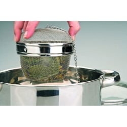 6 unidades de IBILI 779510 BOLA DE MALLA PARA ESPECIAS 10 CM