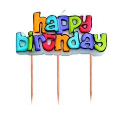 12 unidades de IBILI 786209 VELA HAPPY BIRTHDAY