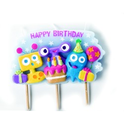 12 unidades de IBILI 786215 VELA MONSTRUITOS