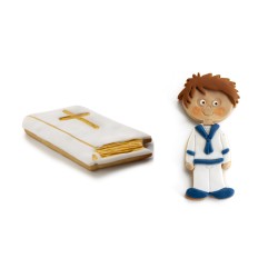 6 unidades de IBILI 788903 CORTAPASTAS NIÑO COMUNION+BIBLIA