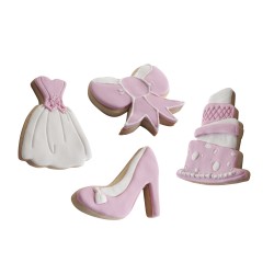 6 unidades de IBILI 789009 CORTAPASTAS CON EXPULSOR PARTY