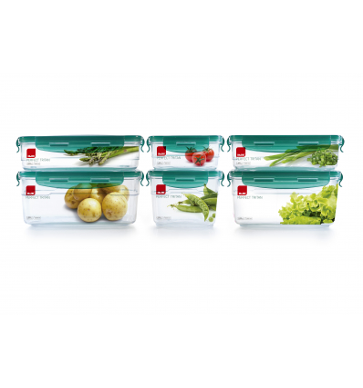4 unidades de IBILI 790423 CONTENEDOR HERMETICO TRITAN 2300 ML