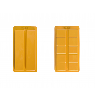 SET 2 MOLDES TURRON ESTRECHO-DOBLE 23X13.5CM 6 UNIDADES DE IBILI 793503